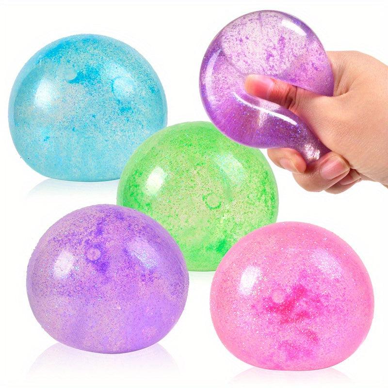 Golden Maltose Pinch Soft Sparkle Slice Decompressing Toy