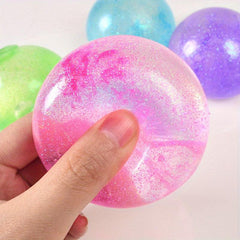 Golden Maltose Pinch Soft Sparkle Slice Decompressing Toy