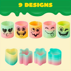 5pcs Spring Rainbow Party Mini Coil Spring Toys Bulk Carnival Prize