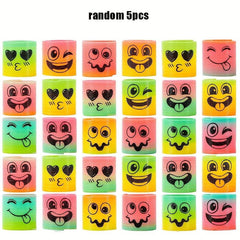 5pcs Spring Rainbow Party Mini Coil Spring Toys Bulk Carnival Prize