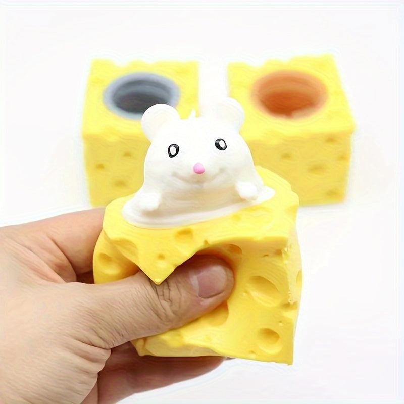 Cheese Mouse Cup Pinch Squeeze Squirrel Cup Toy