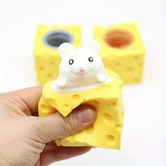 Cheese Mouse Cup Pinch Squeeze Squirrel Cup Toy