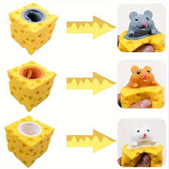Cheese Mouse Cup Pinch Squeeze Squirrel Cup Toy
