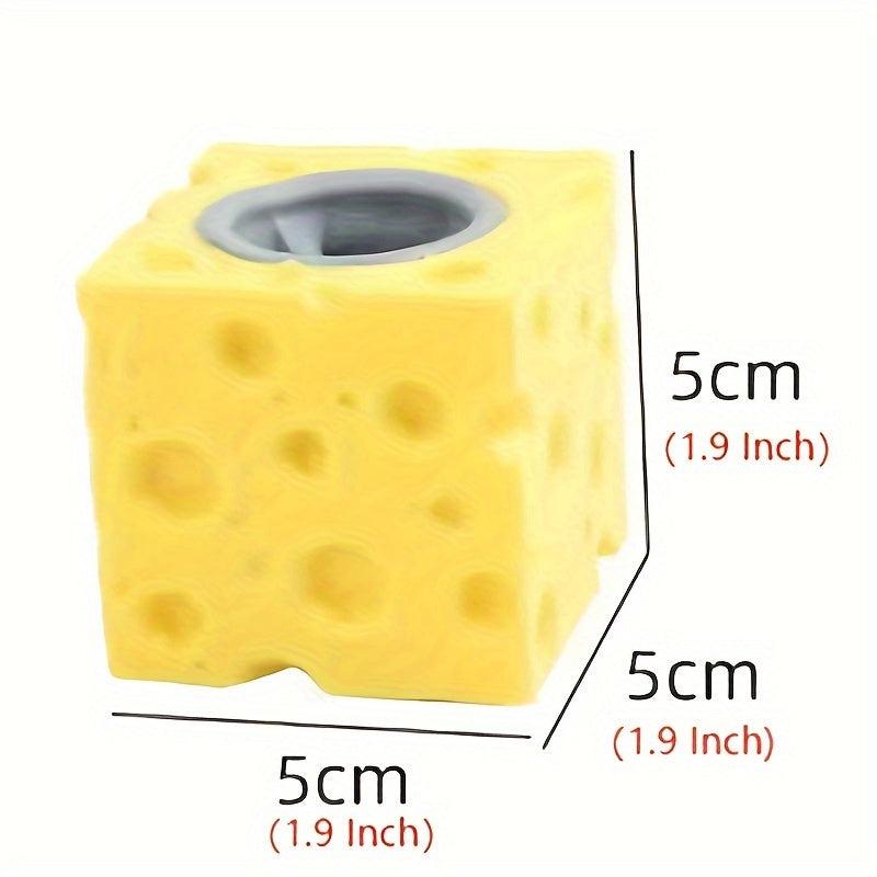 Cheese Mouse Cup Pinch Squeeze Squirrel Cup Toy