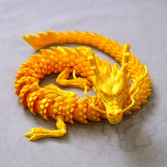 3D Printing God Dragon Toy: Joint Movable Chinese Dragon Ornament