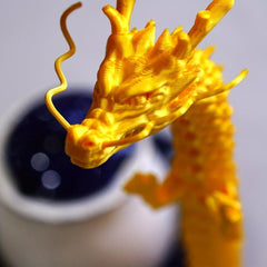 3D Printing God Dragon Toy: Joint Movable Chinese Dragon Ornament