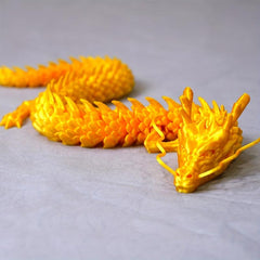 3D Printing God Dragon Toy: Joint Movable Chinese Dragon Ornament