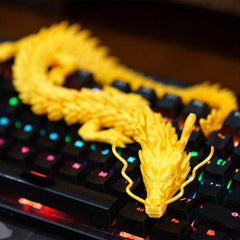 3D Printing God Dragon Toy: Joint Movable Chinese Dragon Ornament