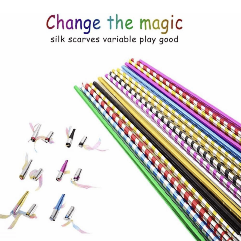 3pcs Mini Magic Canes Changing Magic Wand Magician Toy Accessories