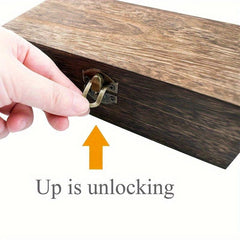 Vintage Wooden Storage Box for Jewelry - Birthday Gift