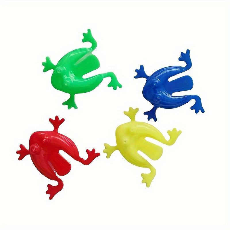 3pcs Press Frog Toys Animal Frog Jump Game Candy Bag Filler Mixed
