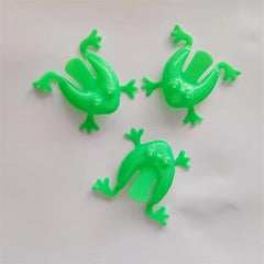 3pcs Press Frog Toys Animal Frog Jump Game Candy Bag Filler Mixed