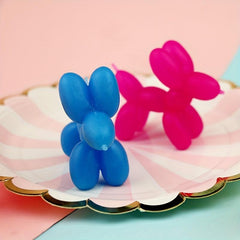 Colorful Balloon Dog Stretching Fidget Toy