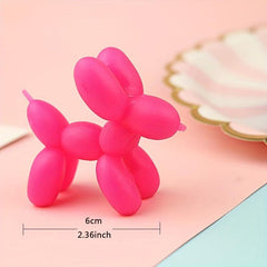 Colorful Balloon Dog Stretching Fidget Toy