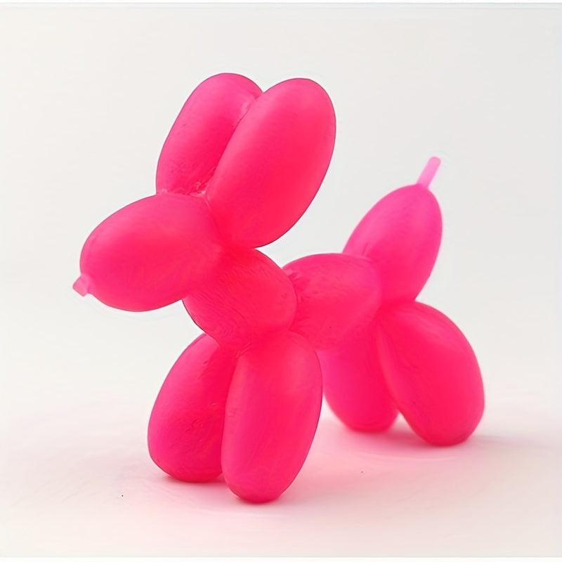 Colorful Balloon Dog Stretching Fidget Toy