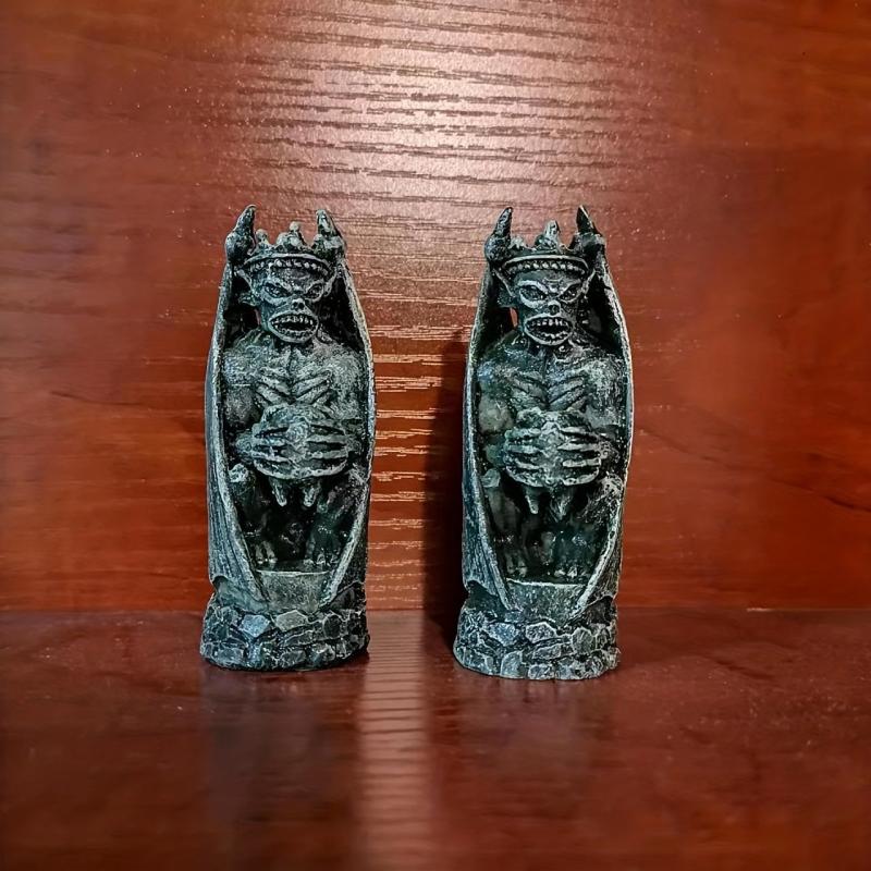 Resin Devil Magic Ornament Figure Doll Model Halloween Horror Home Decor