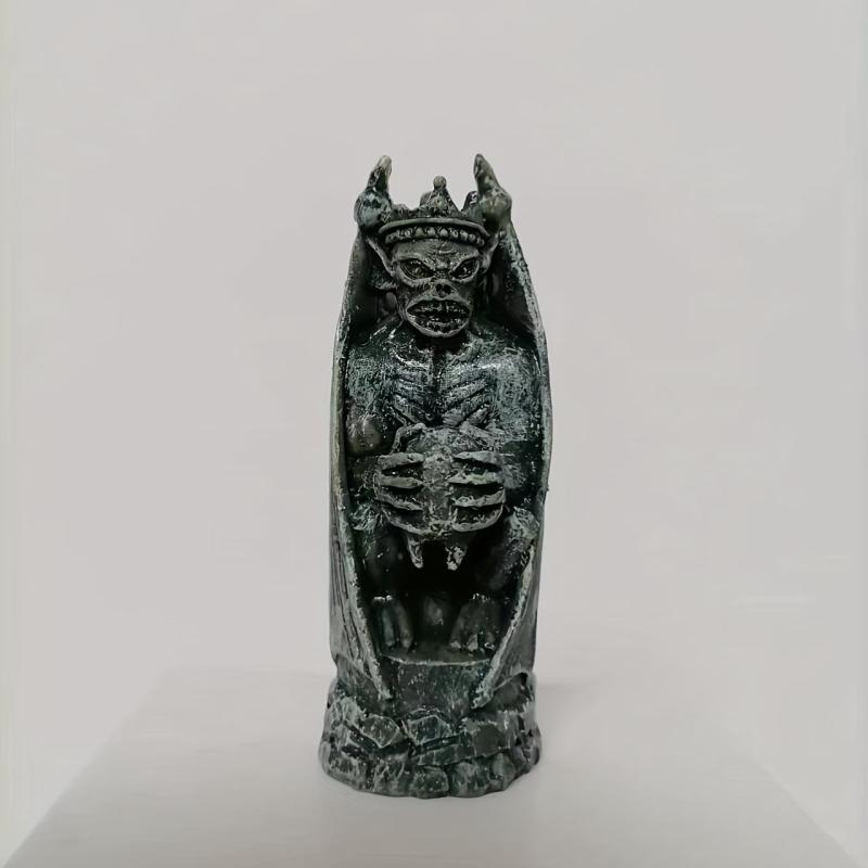 Resin Devil Magic Ornament Figure Doll Model Halloween Horror Home Decor