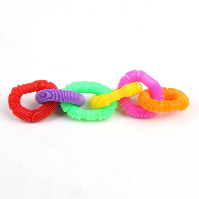 6pcs Colorful Mini Telescopic Tube for Children's Vent Decompression