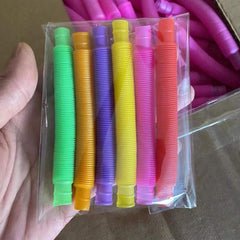 6pcs Colorful Mini Telescopic Tube for Children's Vent Decompression