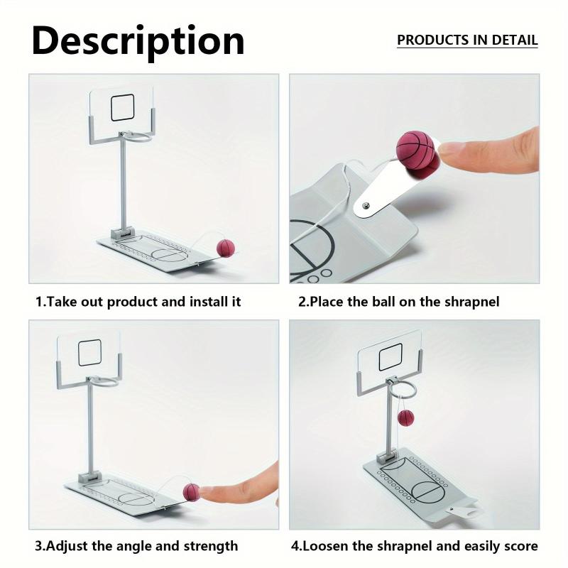 Mini Basketball Game for Indoor Outdoor Office, Novelty Toy for Adults & Kids