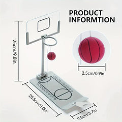 Mini Basketball Game for Indoor Outdoor Office, Novelty Toy for Adults & Kids