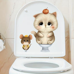 Home Decor Wall Sticker Toilet Sticker Bathroom Toilet Lid Sticker