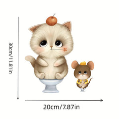 Home Decor Wall Sticker Toilet Sticker Bathroom Toilet Lid Sticker