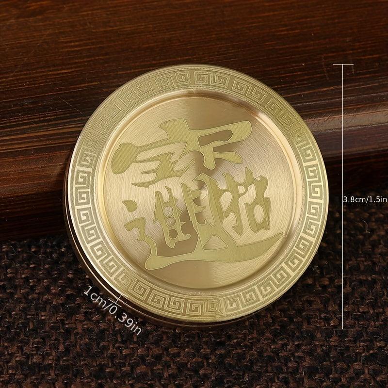 Mysterious Brass Coin Decompression Toy