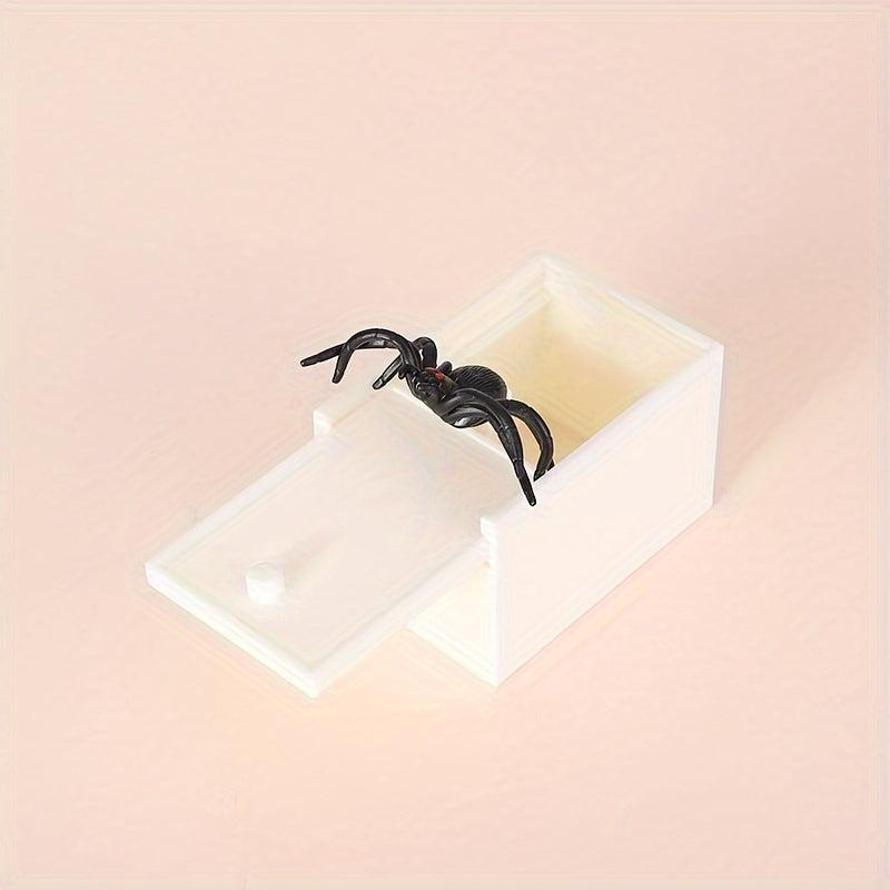 Funny Tricky Spider Toy in Plastic Box - Creative Spoof Props