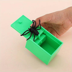 Funny Tricky Spider Toy in Plastic Box - Creative Spoof Props