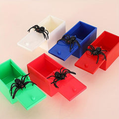Funny Tricky Spider Toy in Plastic Box - Creative Spoof Props