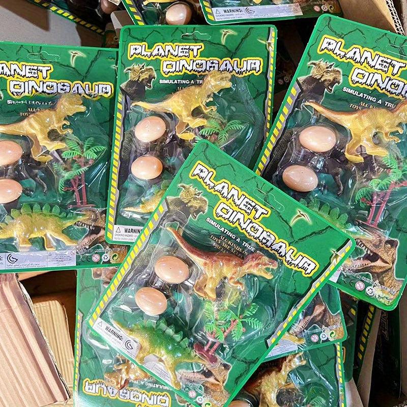 Plastic Dinosaur Toy Set Floor Stand Model Interactive Puzzle