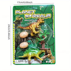 Plastic Dinosaur Toy Set Floor Stand Model Interactive Puzzle