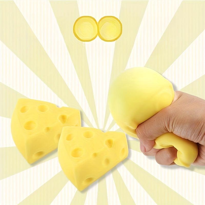 Cheese Shaped Squishy Toy Stress Reducer
