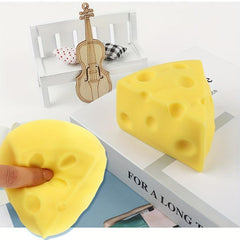 Cheese Shaped Squishy Toy Stress Reducer