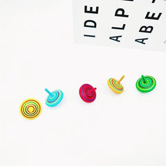 5pcs 10pcs Fingertip Gyro Wooden Educational Toys for Kids