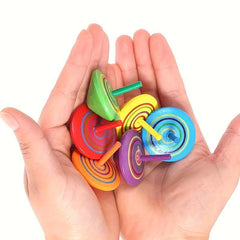 5pcs 10pcs Fingertip Gyro Wooden Educational Toys for Kids