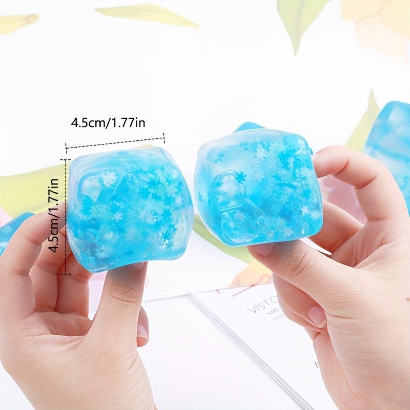 Stress Relief Ice Cube Soft Glue Toy