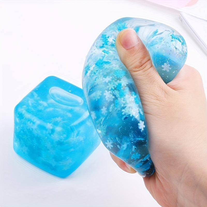 Stress Relief Ice Cube Soft Glue Toy