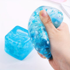 Stress Relief Ice Cube Soft Glue Toy