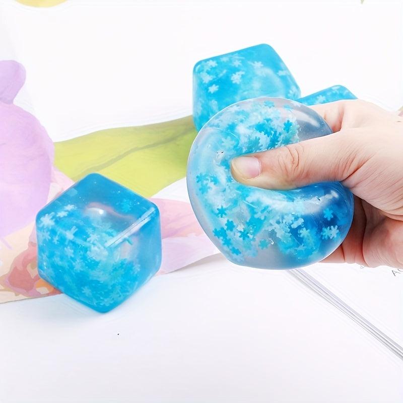 Stress Relief Ice Cube Soft Glue Toy