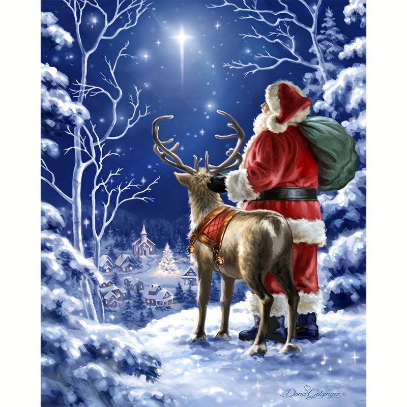 DIY Diamond Painting Kit Santa Claus Winter Christmas Deer