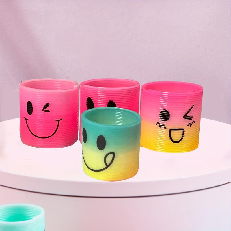 12 PCS Mini Smiling Face Rainbow Fidget Stress Toys for Kids Party Favors