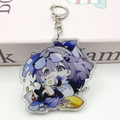 Anime Game Cartoon Girl Keychain Backpack Pendant Decoration Gift