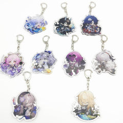 Anime Game Cartoon Girl Keychain Backpack Pendant Decoration Gift