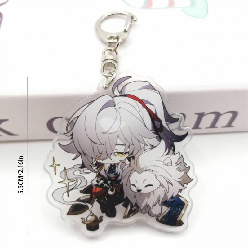 Anime Game Cartoon Girl Keychain Backpack Pendant Decoration Gift