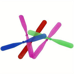 20Pcs Plastic Bamboo Dragonfly Hand Rub Propeller Fun Toy For Kids