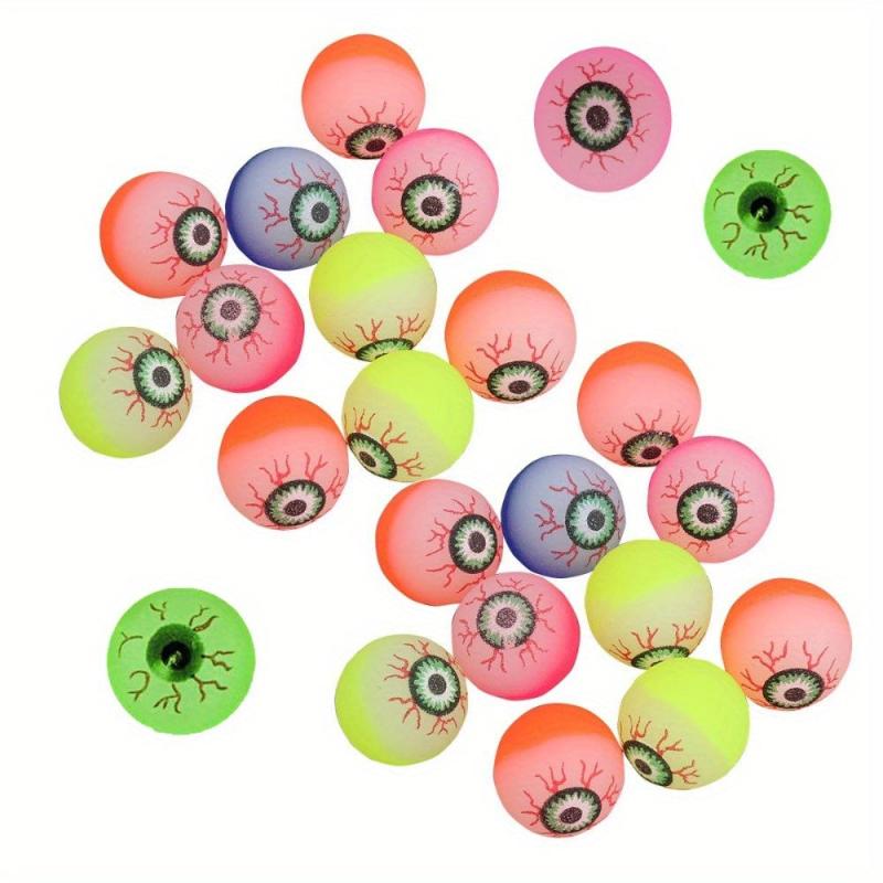 10Pcs Glowing Doll Bouncy Eyeball Party Haunted Decoration