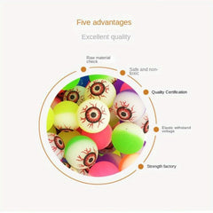 10Pcs Glowing Doll Bouncy Eyeball Party Haunted Decoration
