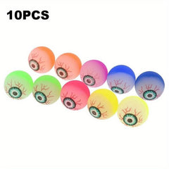 10Pcs Glowing Doll Bouncy Eyeball Party Haunted Decoration